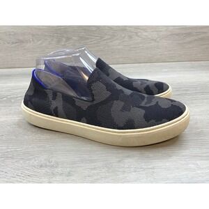 Rothys The Sneaker Women's Shadow Camo Grey Black 8.5 Slip On Comfort Shoes